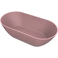 Arcqua Vrijstaand ligbad cusco 175x85x55 cm mat roze