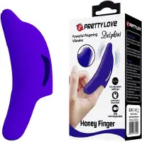 Pretty Love - Delphini - Vinger Vibrator - Paars - Siliconen - USB Oplaadbaar - 10 standen