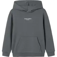 Name It Kids Sweatshirt 'NKMBrody' donkergrijs / wit