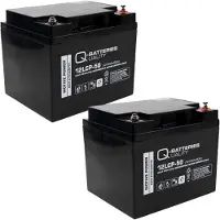 Q-Batteries Vervangingsaccu Voor Invacare Leo Scooter 24V 2 X 12V 50Ah