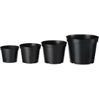 Nature Plantcontainer zwart 7,5L H21xØ26 cm