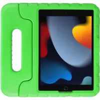 HappyCase Kinder Tablethoes Geschikt voor Apple iPad 10.2 2019/2020/2021 | Kindvriendelijke Hoes | Beschemhoes | Kinderhoes | met Handvat en Standaard | Groen