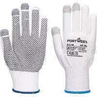 Portwest Grip 13 PVC Dotted Touchscreen Handschoen (12 Paar)