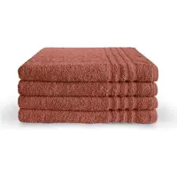 Byrklund Handdoeken 70 x 140 - Set van 5 - 100% Katoen - Hotelkwaliteit - Zacht en Absorberend - Terra