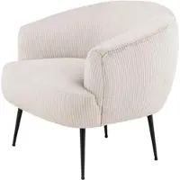 Svea - Vona fauteuil - ribstof - beige