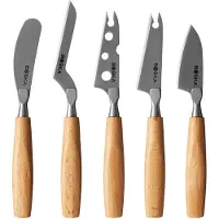 Boska Amigo Cheese Knife Set Small 306940 beukenhout, 5-delige kaasmessenset