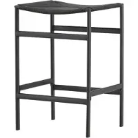 Svea - Polsty barkruk 63 cm - rattan - zwart