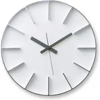 Lemnos -Edge-Wandklok-Large-Wit-Massief-Aluminium.