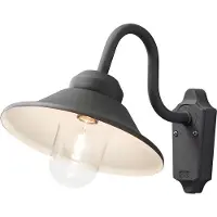 Konstsmide Buiten Wandlamp Vega | Max. 1x 60W E27 | Zwart Aluminium | IP44