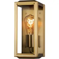 Konstsmide Carpi Messing 7348-800 Buitenlamp (wand) Gloeilamp E27 Messing