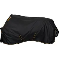 Bucas Deken Irish Turnout Light 50gr Pony Zwart-goud - 95/122