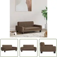 The Living Store Living Store hondenbed, bruin, 70x45x30 cm, met stoffen bekleding