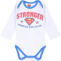 Sarcia.eu Grijs gemêleerd babyrompertje - Superman