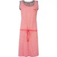 Irresistible Dames Nachthemd - Wit Gestreept - Roze - Maat M