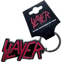 Slayer - Logo Sleutelhanger - Rood/Zwart