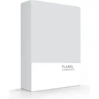 Zavelo Flanel kussenslopen Licht Grijs (set van 2)-60 x 70 cm (standaard)