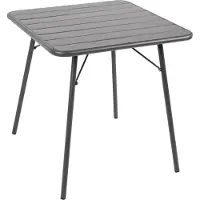 Bolero Vierkante stalen opklapbare tafel grijs | 70 cm