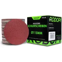 Rodopi 100x Mix Schuurpapier 115 mm - zonder perforatie Excentrisch Schuurmachine