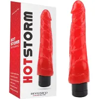 Chisa Toys Hot Storm - Devilish X3 - Realistische Vibrator - Rood