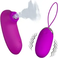 Pretty Love - Vibrerend Eitje plus Luchtdruk Vibrator ORTHUS - Roze