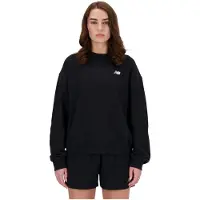 New Balance Sweatshirt 'Essentials' zwart / wit