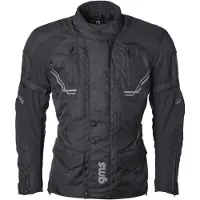 GMS Taylor Dames Zwarte Textiele Motorjas Maat 4XL