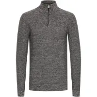 INDICODE JEANS Trui 'Jador' donkergrijs / wit