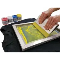 Jacquard zeefdruk inkt 118 ml - Opaque bruin textielverf.