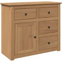 vidaXL Dressoir met lades PANAMA 93x40x80 cm massief grenenhout
