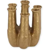 DK Design Daan Kromhout - Inga Jahra - Tube Vaas - Goud - 15x13x18cm - Keramiek