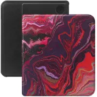 Selencia Vivid Bookcase voor de Kobo Libra Colour - Marble Purple