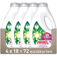 Ariel Vloeibaar Wasmiddel +Extra kleurbescherming - 4 x 18 Wasbeurten