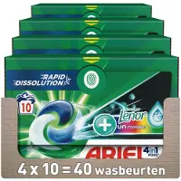 Ariel 4x Ariel 4in1 Wasmiddel Pods Color Lenor Unstoppables 10 Stuks