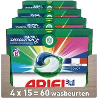Ariel 4x Ariel 3in1 Wasmiddel Pods Color 15 Stuks