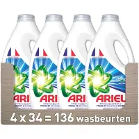 Ariel 4x Ariel Vloeibaar Wasmiddel Alpine 34 Wasbeurten 1530 Ml