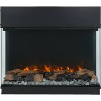 Livn Elektrische Inbouwhaard Duvin WiFi - Realistische 3D LED vlammen - 2 Warmtestanden tot 2000W - 3 Vlamkleuren en 9 Ondergrondkleuren