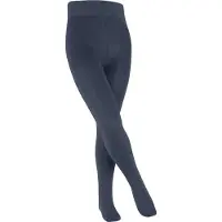 Falke Family dun eenkleurig katoen panty kinderen blauw - maat 80-92