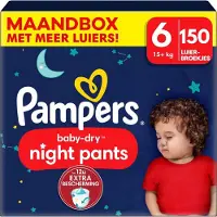 Pampers - Baby Dry Night Pants - Maat 6 - Maandbox - 150 stuks - 15+ KG