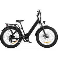 ENGWE E26 - Elektrische Fatbike incl. kettingslot - 26 inch - 250W motor - Actieradius tot 75 km - 7 versnellingen - Hydraulische schijfremmen - 768Wh accu - Zwart
