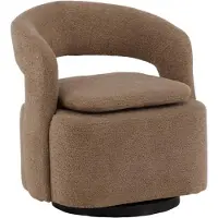 Svea - Teno draaibare fauteuil - boucle - beige