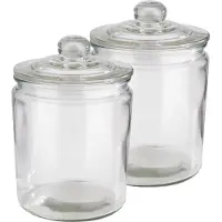Aps Classic Voorraadpotten van Glas - met Luchtdichte Deksel - Snoeppot - 2,0L - Set van 2