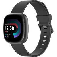 IMoshion Siliconen bandje voor de Fitbit Versa / Versa 2 / Versa Lite - Maat L - Zwart