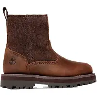 Timberland Kids Courma Mid Warm bruin leren laarzen (27), Leer, Plat, Ritssluiting, Casual, kinderkleding TB1A28KX2421