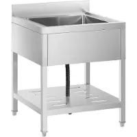 Royal Catering Commerciële gootsteen - 1 bak - roestvrij staal - 70 x 70 cm