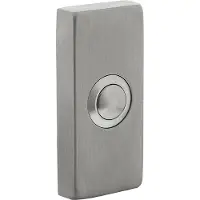 Intersteel Deurbel Rechthoekig Verdekt 65x30 RVS Geborsteld