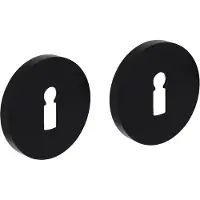 Intersteel Deurbeslag | Sleutelrozet | (Aluminium, Zwart)