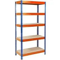 Karat Grizzly Stelling Hout, staal 900 x 600 x 1,800 mm Blauw, oranje