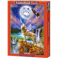 Castorland Wolf's Night – Puzzel – 1.500 stukjes – Satijnen afwerking – Perfecte pasvorm – Europese kwaliteit
