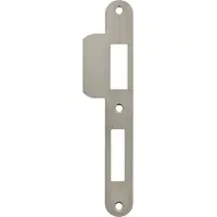 Intersteel Sluitplaat 192x25x1,5mm afgerond met korte lip DIN rechts rvs