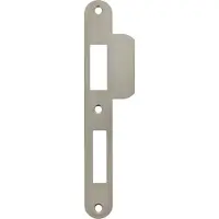 Intersteel Sluitplaat 192x25x1,5mm afgerond met korte lip DIN links rvs